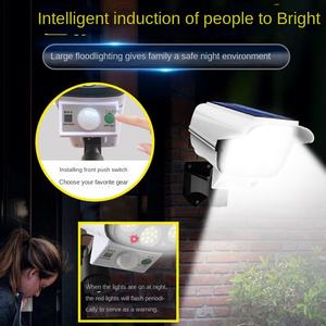 Cámara de Vigilancia Exterior con Simulación Solar, Iluminación de Seguridad Analógica, Sensor de Movimiento LED, para Jardín, Plástico, IP65 - Product Image 3