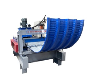 유압 금속 아치 아연 도금 골판지 스틸 프로파일 지붕 패널 시트 커브 벤딩 롤 성형 기계 - Product Image 2