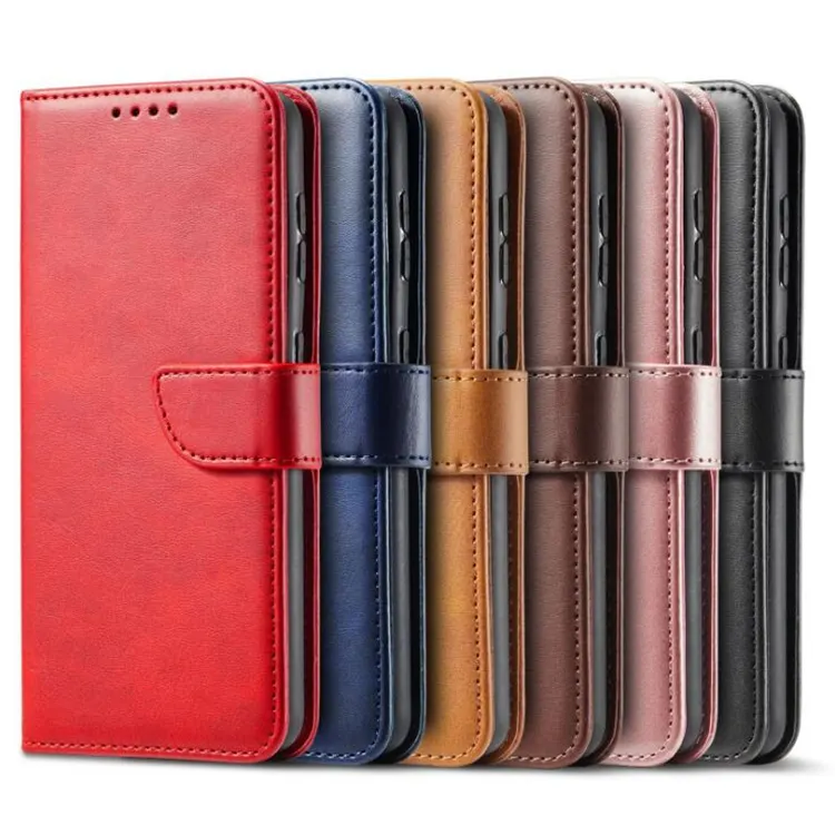 Voor Samsung Galaxy S21 S21 Plus S21 Ultra S22 S22 Ultra Leather Flip Cover Slim Kaartsleuven Wallet Case