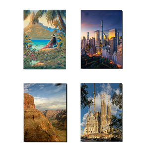 Aimant de réfrigérateur rectangulaire en métal Art Déco <span class=keywords><strong>vintage</strong></span> sur mesure, souvenirs photographiques, style attraction touristique, magnétique - Product Image 4