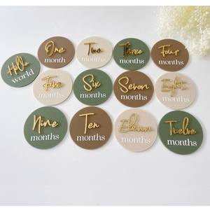 Arco Acrílico para Fotos de Hitos del Bebé, Accesorio para Sesiones Fotográficas de Edad del Bebé, Círculo Acrílico para Hitos del Recién Nacido - Product Image 5