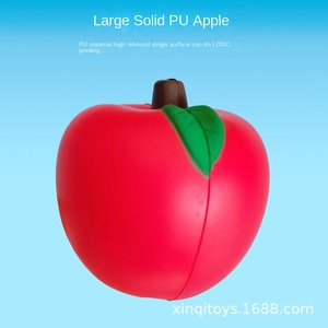 <span class=keywords><strong>PU</strong></span> <span class=keywords><strong>Apple</strong></span> Grip bóng mô phỏng đạo cụ Mô hình màu đỏ màu xanh lá cây táo cao phục hồi mềm có thể in khuyến mại đồ chơi căng thẳng bóng - Product Image 6
