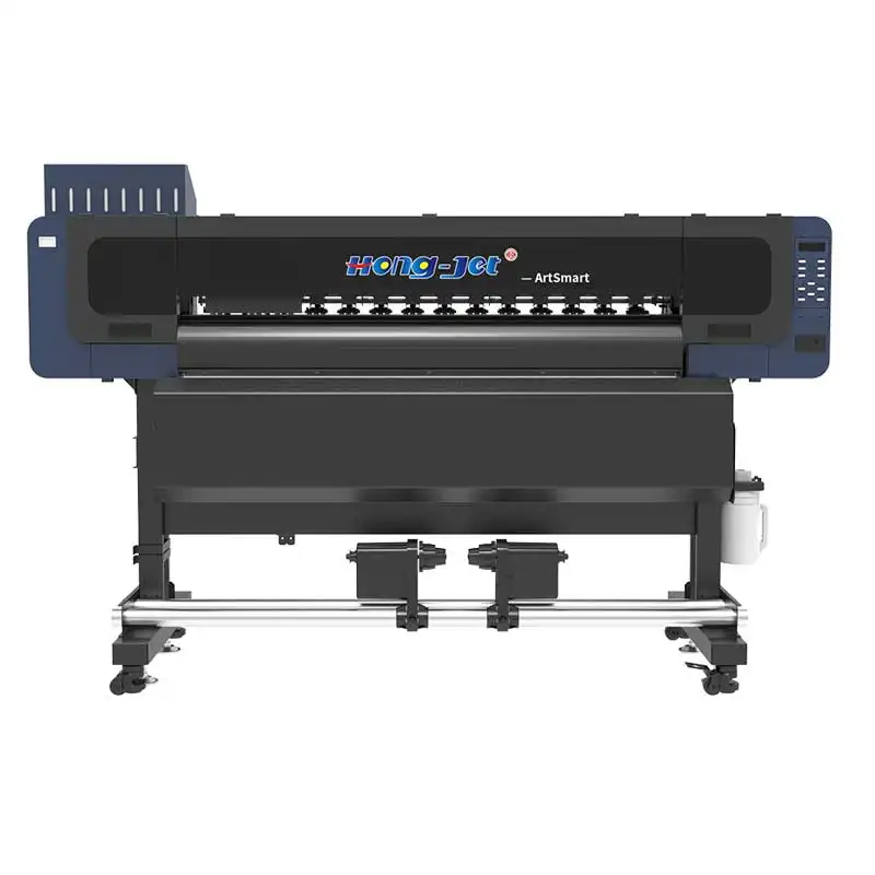 HONGJET Artsmart 2 testa 4 1.3m 1.9m grande formato Eco solvente pigmento stampante a inchiostro avvolgente vinile stampante