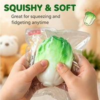 Jouet à presser en forme de chou, nouveauté, balle anti-stress portable pour enfants, décoration de bureau, récompense pour la classe, cadeau d'anniversaire et de fête