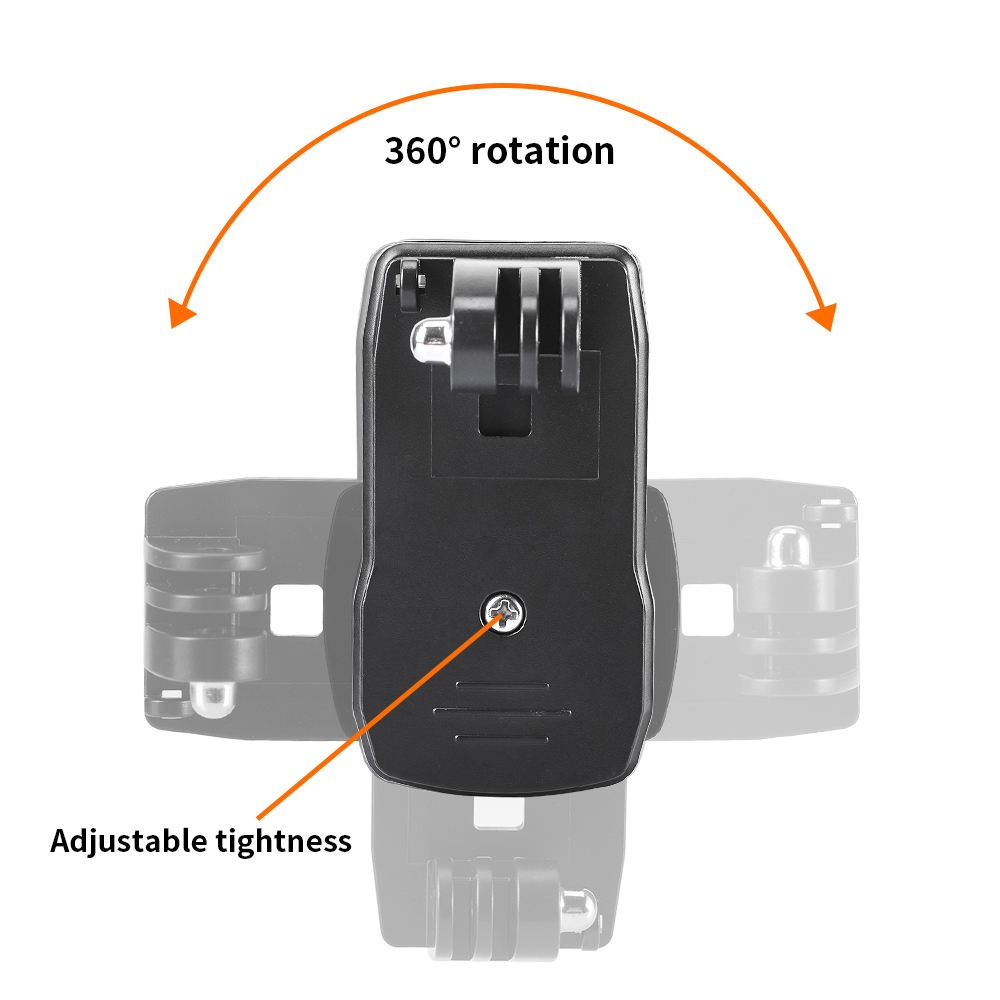 HONGDAK 360 Degree Rotation Backpack Hat Belt Clip Clamp With J Hook Mount for GoPro 10 9 8 7
