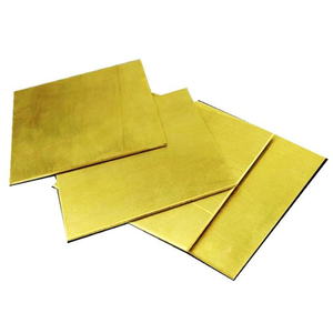 ASTM C28000 C27400 altın kaplama pirinç bakır levha 0.8mm pirinç ısmarlama bakır pirinç plaka - Product Image 1