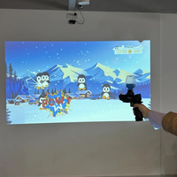 Juego de Pared Interactivo de Realidad Virtual para Interiores, Juguete de Pistola Táctil, Sistema de Juego de Disparos en Pared, Pistolas de Gel Blaster, Juego de Disparos Económico