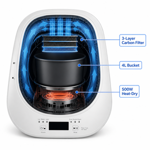 Compostador Eléctrico de Residuos de Alimentos para Interiores, 4L, Inodoro, Fertilizante para Plantas de Interior y Jardinerí<span class=keywords><strong>a</strong></span> Doméstica - Product Image 4