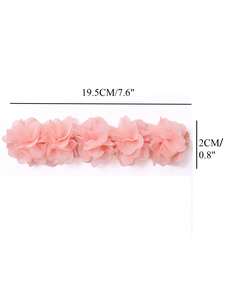 <span class=keywords><strong>Diadema</strong></span> hecha a mano DIY, tejido desgastado, racimo de <span class=keywords><strong>flores</strong></span>, elástico, barato, personalizado, blanco, tres encajes, flor de gasa, <span class=keywords><strong>diadema</strong></span> elástica - Product Image 6