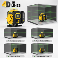 Niveau laser vert 4D de haute précision fabriqué en Chine, auto-nivelant, outils de mesure laser pour la construction et le marquage de chantier