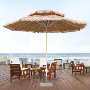 Sombrilla de Patio Elegante Estilo <span class=keywords><strong>Romano</strong></span> para Exteriores con Poste Central, Protección Solar para Jardín, Piscina y Cafetería - Product Image 4