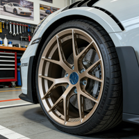 Rines de Aleación de Aluminio Forjados Personalizados para Autos, Rines de 5 Brazos de 17, 18 y 19 Pulgadas, Patrón de Pernos 5x112 5x120, Compatibles con Ruedas Porsche 911