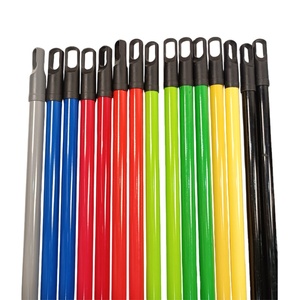 Escoba de mango largo de metal con recubrimiento en polvo de color sólido (45 pulgadas o más), cabezal de escoba resistente y ecológico, rosca italiana/griega/estadounidense - Product Image 4