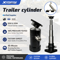 Vérin hydraulique télescopique multi-étages pour système de levage de remorque à benne basculante et camion-benne, kit de benne basculante hydraulique