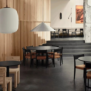 Nhà hàng sang trọng hiện đại đặt bàn ghế bọc ghế vuông cho quán cà phê khách sạn & quán cà phê sử dụng thương mại - Product Image 3