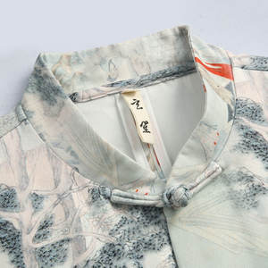 <span class=keywords><strong>เสื้อ</strong></span>เชิ้ตผู้<span class=keywords><strong>ชาย</strong></span>สไตล์ลำลอง แขนสั้น ระบายอากาศดี <span class=keywords><strong>คอ</strong></span>ตั้ง ติดกระดุมแบบเกลียว ลายแจ็คการ์ด งานฝีมือ<span class=keywords><strong>จีน</strong></span> <span class=keywords><strong>ไซส์</strong></span><span class=keywords><strong>ใหญ่</strong></span> สีแทน - Product Image 2