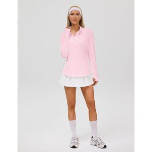 Camiseta Deportiva de Manga Larga con Cierre de Cremallera para Mujer, Camiseta de Golf con Protección Solar UPF 50+ y Absorción de Humedad - Product Image 5