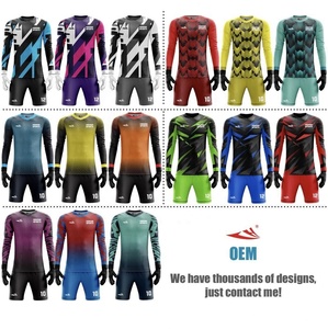 <strong>Goalkeeper</strong> Pad Shirt Shorts Kit Football Accessories Equipment Purple <strong>Jersey</strong> <strong>Futsal</strong> Top Custom Design Soccer Uniforms - Product Image 3