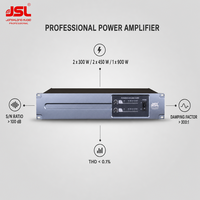 Amplificateur de puissance professionnel 2x300W 2x450W 1x900W 4 Ohm avec XLR Speakon pour sonorisation live, discothèque, DJ