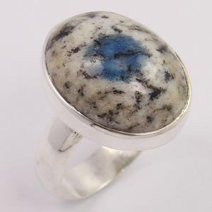 Joyería de piedras preciosas de corte ovalado natural Vendedor superior Anillos K2 o KTWO Anillo de plata esterlina sólida 925 delicado Toda Francia - Product Image 1