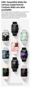 Reloj Inteligente 2023 Nuevo Modelo KT65 con Cargador Inalámbrico para Reloj, <span class=keywords><strong>Airpods</strong></span>, Teléfonos Móviles, Asistente de Voz IA - Product Image 4