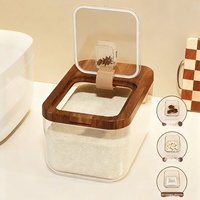 Seau à riz en plastique scellé, anti-humidité, anti-insectes, boîte de rangement pour riz, boîte de rangement pour farine de qualité alimentaire, 10L+