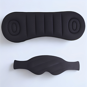 Bantal leher perjalanan pesawat terbang, untuk penerbangan panjang, tali kepala besar dengan masker mata 3D untuk tidur, dukungan 360 ° sandaran kepala - Product Image 5