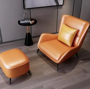 Sillón Individual de Diseño, Sillón de Salón Creativo, Sillón Tigre de Cuero Italiano de Lujo Ligero - Product Image 3