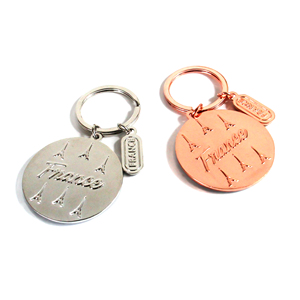 Portachiavi Personalizzato Promozionale Souvenir Turistico in Metallo <span class=keywords><strong>Parigi</strong></span>, Portachiavi in Lega di Zinco Smaltato con Torre <span class=keywords><strong>Eiffel</strong></span> - Product Image 2