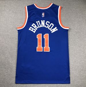 2025 Hoge Kwaliteit New York Basketbal Borduurwerk Jersey Beroemde Speler Brunson 11 Gestikte Trui Voor Volwassen Mannen - Product Image 2