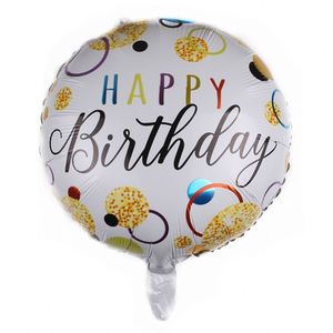 Children Happy Birthday Theme Foil 18 Inch Round <b>Balloon</b> Set Party <b>Decoration</b> Supplies for Schulkind - Product Image 6