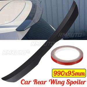 100cm Universal Roof Spoiler Car-Styling ABS <b>Black</b> Spoilers P-Style Tail Spoiler DIY Refit Spoiler Rear <b>Wing</b> Lip Trim Sticker - Product Image 1