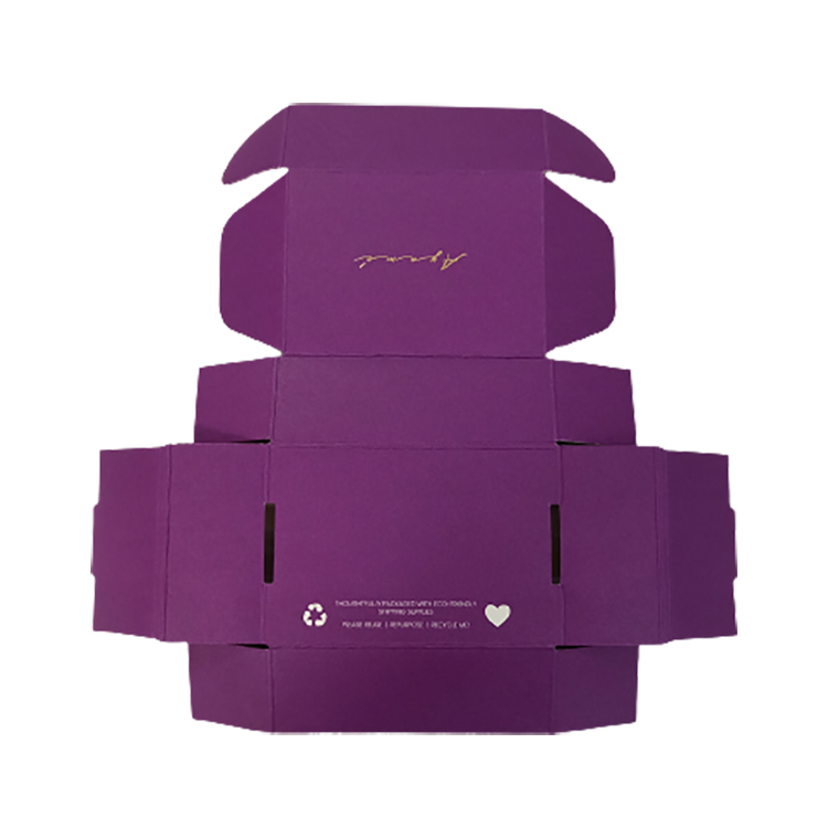 luxury color recyclable carton shipping box mailing paper cardboard packaging boxes for small business