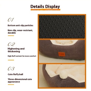 Cama Rectangular gris <span class=keywords><strong>para</strong></span> <span class=keywords><strong>perros</strong></span>, perrera gruesa <span class=keywords><strong>para</strong></span> <span class=keywords><strong>perros</strong></span>, casa térmica <span class=keywords><strong>para</strong></span> <span class=keywords><strong>perros</strong></span> - Product Image 5