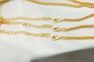 Little <b>Bee</b> Jewelry YC2 Factory Price Brass 18K Gold Plated Chain Necklace for Women Jewelry Making with Bag - Product Image 5