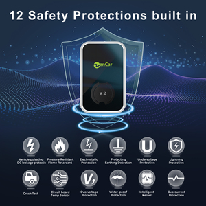 Estación de carga Zencar EV para cargador de vehículo eléctrico Carga de reserva y equilibrio de carga dinámica Compatible con Zencar Smart Wallbox - Product Image 4