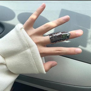 Anéis de Dedo Multicamadas de Metal com Design de Armadura para Cosplay, Estilo Punk Gótico, para Mulheres e Homens, Joias e Acessórios de Presente, <span class=keywords><strong>Anime</strong></span> Oosaki Nana - Product Image 5