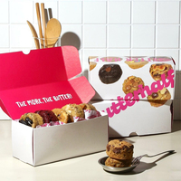 Maßgefertigte Luxus-Keks-Geschenkbox Lebensmittel-Keksverpackung Süße Bäckerei-Keks-Papierverpackungsbox