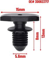 Clip de fixation de joint d'étanchéité de capot avant 3D0-823-717 3D0823717 compatible Golf ID.4