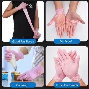 100PCS Professional Disposable Neoprene Gel Gloves UV Double <b>Latex</b> Free Cleaning Kitchen Cooking Tattoo Beauty Esthetician - Product Image 3