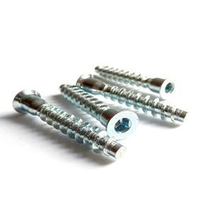 5mm 6.3mm 7mm Confirmate vida düz Hex soket sürücü fincan mobilya sabitleme ahşap bağlantı vidaları - Product Image 3