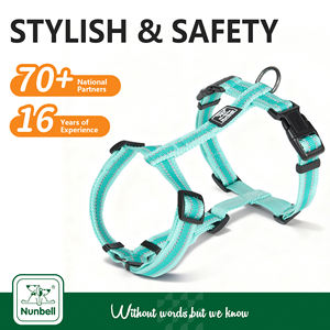 Nunbell Fornecedor Simples Reflexivo H-Shaped Segurança Strap Nylon Step-in Buckle Encerramento Arnês Do Cão para Pequenos Animais Proteção - Product Image 4