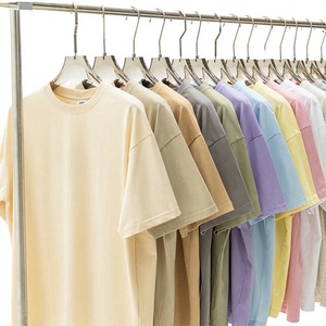 T-shirts pour hommes en coton/élasthanne respirant de 200 grammes, style streetwear personnalisé, coupe ample, imprimé, coupe carrée - Product Image 3
