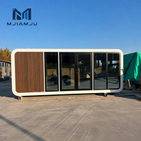Cabine Capsule Spatiale Personnalisée Direct Usine, Conteneur Pliant, Maisonnette Modulaire Préfabriquée Portable de Style Mid-Century Modern, Hôtel Complet