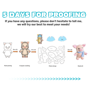 Pembuat Boneka Karakter Manusia Plushie Bordir Bintang Laut Ukuran 5cm 10cm 15cm 20cm Custom OEM - Product Image 6