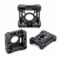 Cadre d'alignement de capteur optique en aluminium 7075 avec canal queue de pie, usinage de petites pièces à géométrie complexe sur mesure, services d'usinage