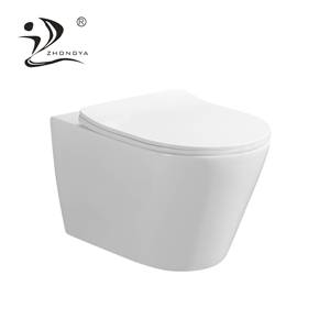 ZHONGYA New wall-hung toilet kit designer handicap marble Sanitary washdown toilet concealed cistern rimless wall hung wc toilet