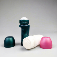 Flacon applicateur à bille roulante de 50 ml, nouveau format, en plastique, pour déodorant anti-transpirant, parfum, huile essentielle
