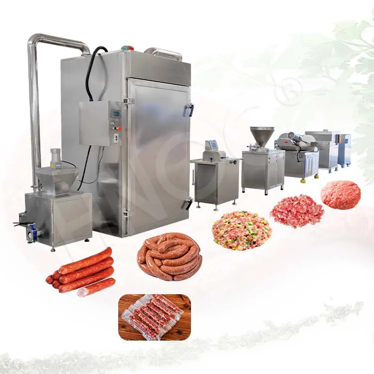 HNOC usato tipo idraulico salsiccia ripieno salsiccia riempitrice completa di salsiccia linea di fabbricazione per la vendita