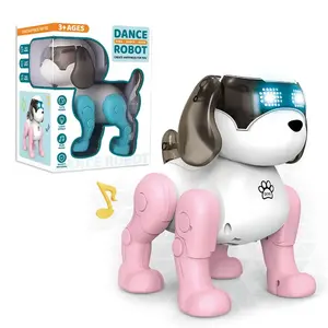 Üreticileri toptan elektronik Robot köpek dans pil tahrikli plastik oyuncaklar köpek müzikli ışık bebek interaktif çocuk oyuncakları - Product Image 1